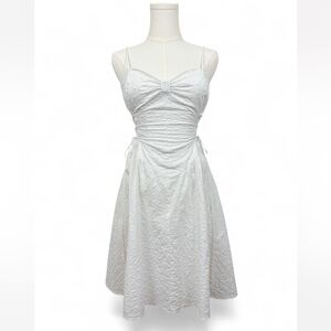 Betsey Johnson vintage white eyelet corset dress